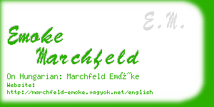 emoke marchfeld business card